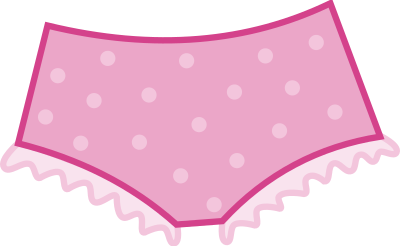 Pink dotted panties clipart