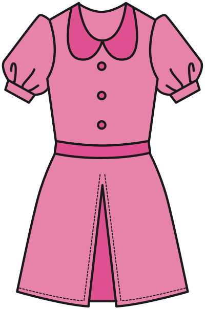 Pink Dress (#1) clipart