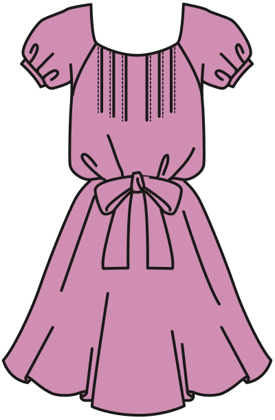 Pink Dress (#2) clipart