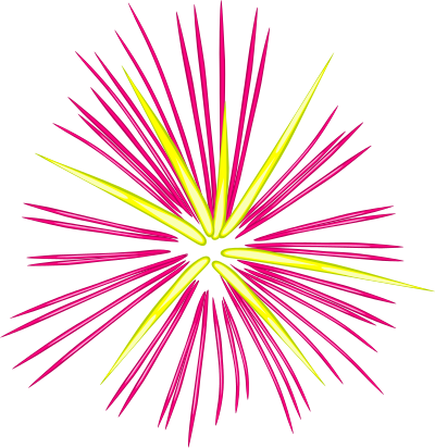 Pink Fireworks clipart