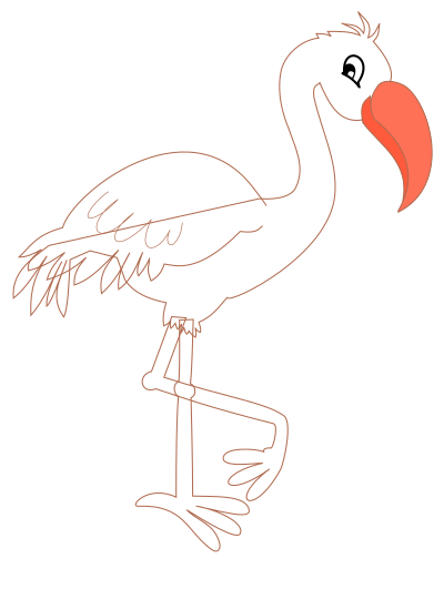 Pink Flamingo clipart