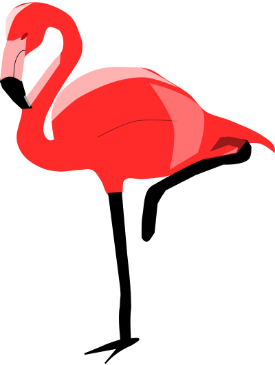 Pink Flamingo clipart