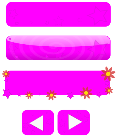 Pink girl buttons clipart