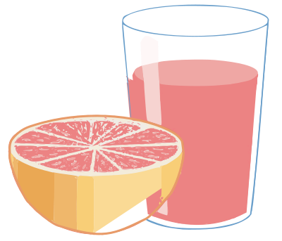 Pink Grapefruit Juice clipart