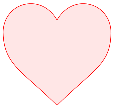 Pink heart clipart