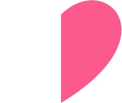 Pink heart simplified strawberry clipart