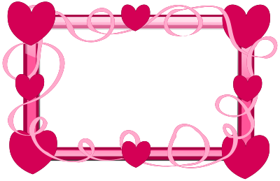Pink Hearts Frame clipart