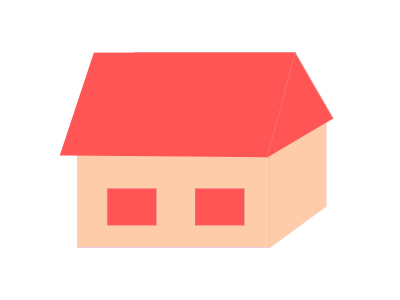 Pink House clipart