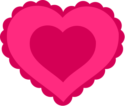 Pink Lace Heart clipart