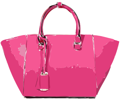 Pink Leather Handbag clipart