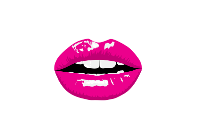 Pink lips clipart