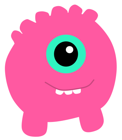 Pink Monster clipart