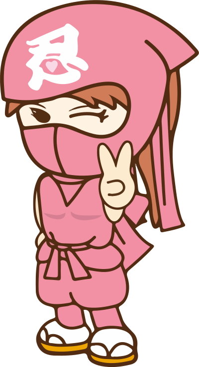 Pink ninja clipart