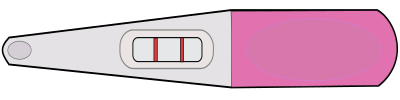 Pink Pregnancy Test clipart