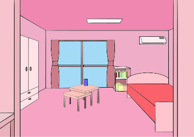 Pink Room (First Person Perspective) clipart