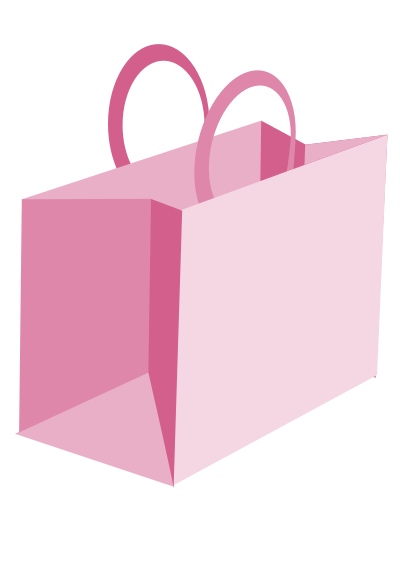 Pink Shopping Bag clipart