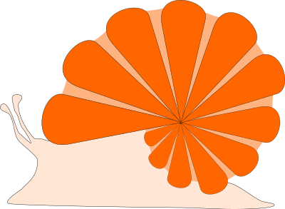 Pink Snail clipart
