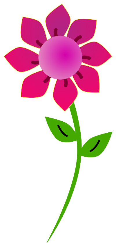 Pink Sun Flower clipart