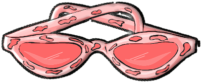 Pink Sunglasses clipart