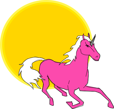 Pink Unicorn clipart
