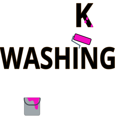 Pink washing in progress poster clipart