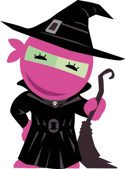Pink Witch clipart
