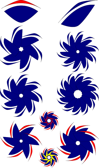 Pinwheel Sampler clipart