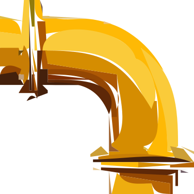Pipe left bend clipart