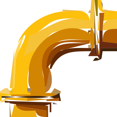 Pipe right bend clipart