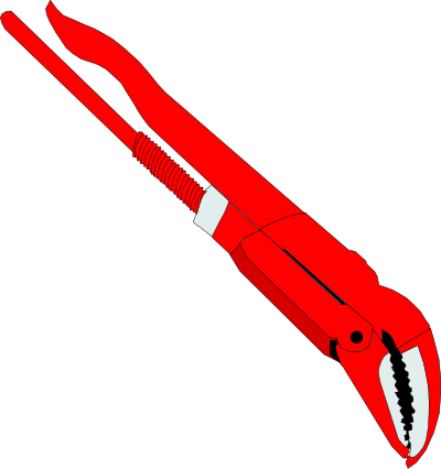 Pipe wrench clipart