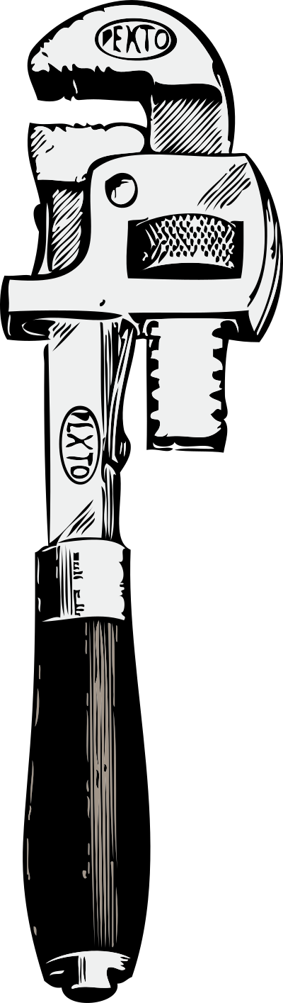 Pipe wrench clipart