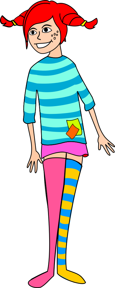 Pippi longstocking clipart