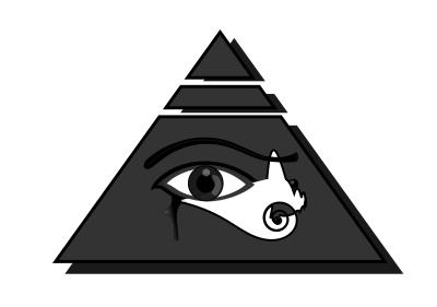Piramide con el Ojo de Horus clipart