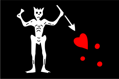 Pirate blackbeard edward teach clipart