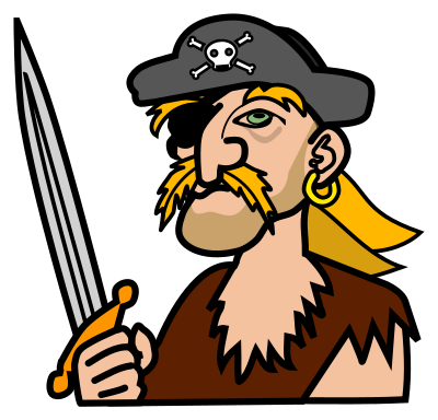 Pirate - coloured clipart