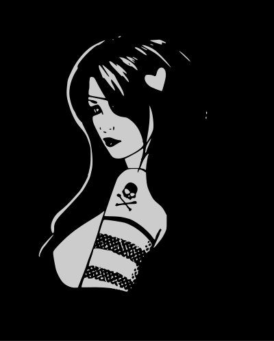 Pirate girl clipart