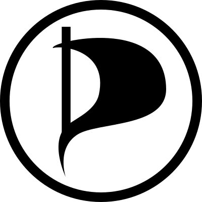 Pirate party flag clipart