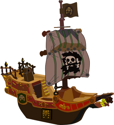 Pirate-ship clipart