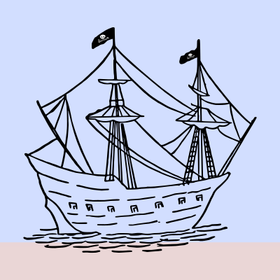 Pirate-ship clipart