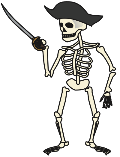 Pirate Skeleton clipart