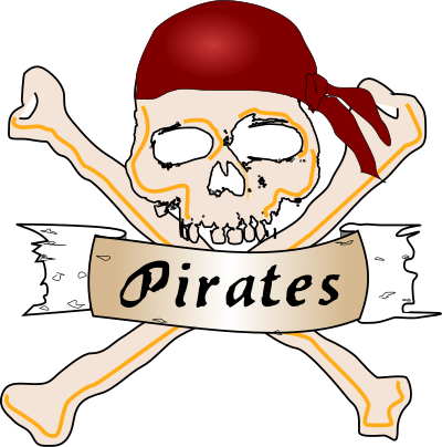 Pirate skull clipart