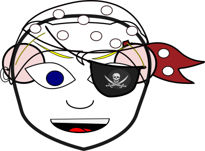Pirate with an Eyepatch clipart