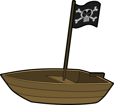 Pirates boat clipart