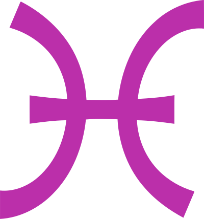 Pisces symbol 2 clipart