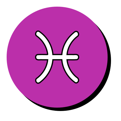 Pisces symbol 3 clipart