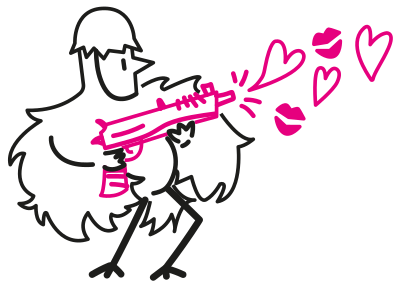 Pistol dove clipart