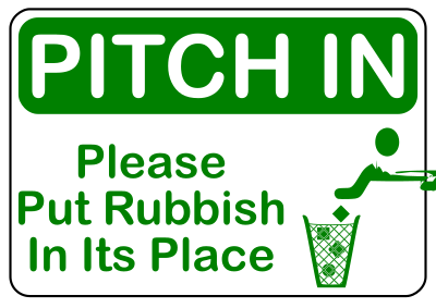 Pitch In (A4 size) clipart