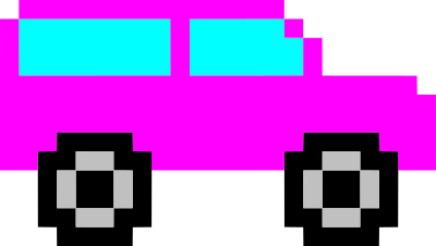 Pixel art car 3 clipart