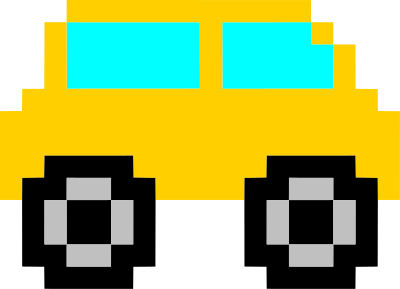 Pixel art car 4 clipart