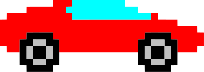Pixel art car 5 clipart